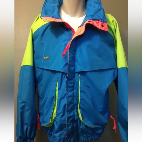 Columbia Other - Vtg 80s 90s Columbia Ski Jacket 3 in 1  Snowboard Neon Pink Glow Coat men’s med.